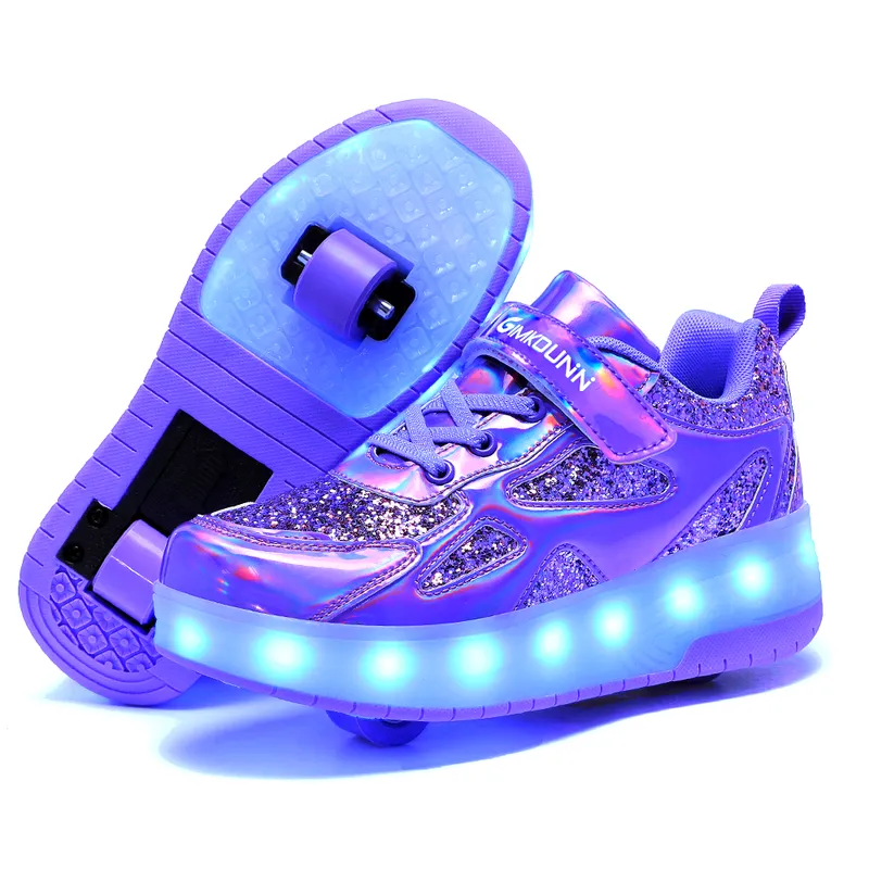 kids roller shoes LED lights
